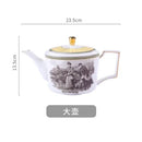 Nordic retro European tableware porcelain plates cups saucers pots high-end luxury sets creative home gifts