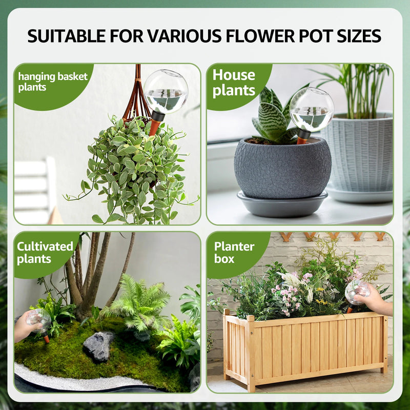 2/4Pcs 500ML Automatic Drip Irrigation System Self Watering Plant Watering Bulbs for Garden Flower Plants Watering Balls Devices