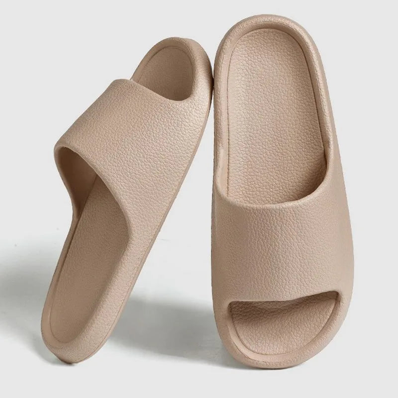 Summer Fashion Slippers Women's Shoes Cloud Slippers For Men Home Flat Sandals Massage Flip Flops Couples Bathroom Indoor Slides
