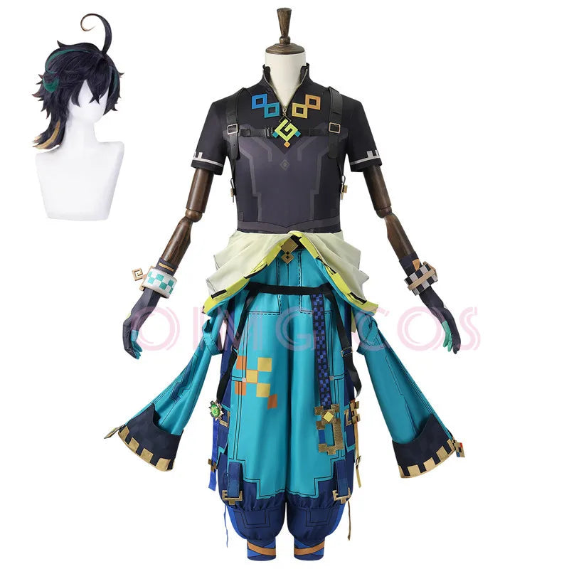 Genshin Impact Kinich Cosplay Costume Adult Carnival Uniform  Anime Halloween Party Costumes Masquerade Women Game