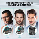 Kensen S30 4-in-1 Cordless Hair Clipper LED Display Men's Beard/Nose Trimmer Rechargeable Barber Grooming Kit Hair Cutting Machine