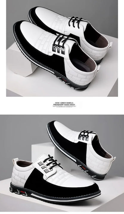 2024 Autumn Business Casual Shoes for Men Trend Classic Leather Shoes Outdoor Men Sneakers Sewing Breathable Men's Dress Shoes