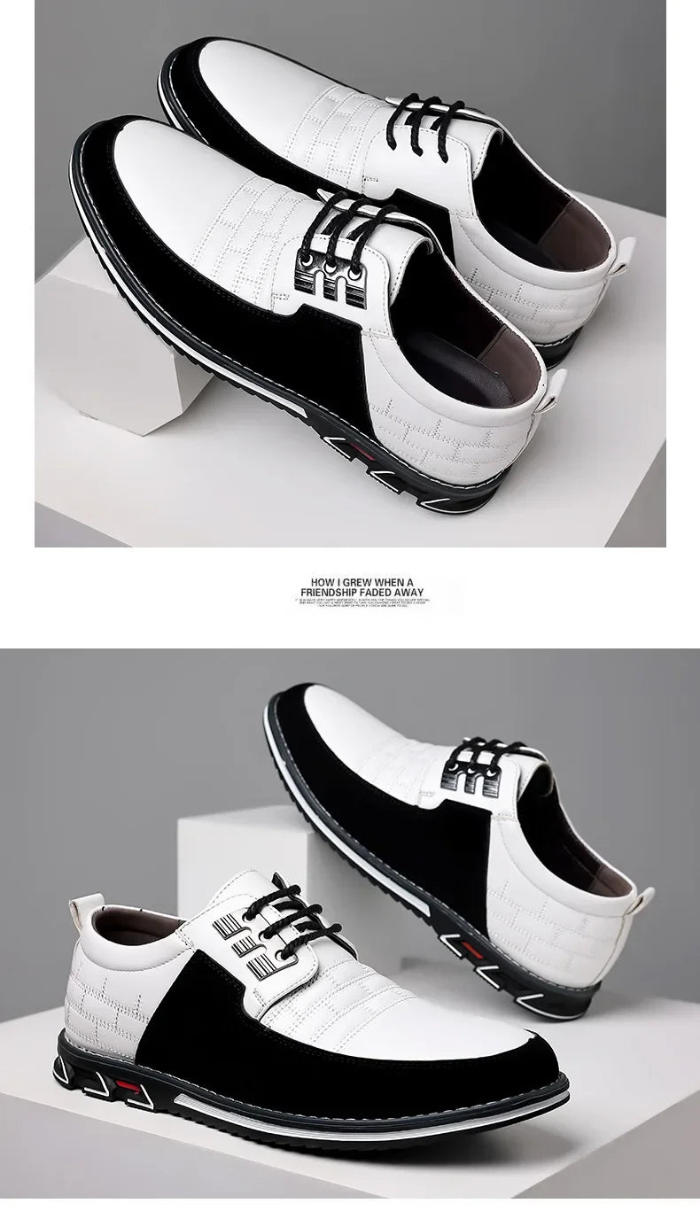 2024 Autumn Business Casual Shoes for Men Trend Classic Leather Shoes Outdoor Men Sneakers Sewing Breathable Men's Dress Shoes