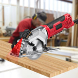Geevorks Mini Circular Saw 4.8 Amp 4-1/2 Inch Compact Circular Saw 3700RPM Electric Circular Saws with Laser Cutting Guide