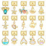FUNIQUE-Aço Inoxidável Ouro Charme Links, Borboleta, Café, Vela, Barco, Italiano, Fits 9 milímetros Pulseira, Fazer Jóias, DIY