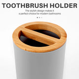 Bathroom Accessories Set Soap Dispenser Bottle Dish Washroom Toothbrush Holder Cup Suit Gray