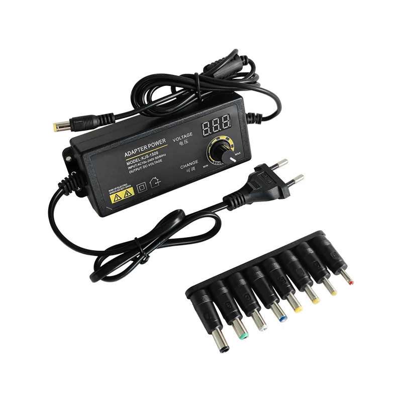 AC DC Adjustable Adapter 12V Volt LED Display Screen Power Supply 220V TO 3V 5V 9V 12V 24V 36V With DC Jack Connector Plug
