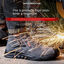 Genuine Leather Cow Suede Safety Work Shoes For Men Composite Head Anti Nail Anti Static Welding Shoes Indestructible Boots