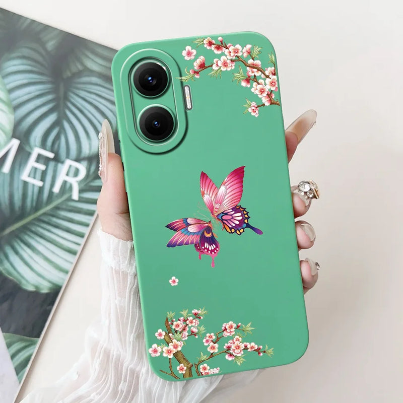 For Xiaomi Poco F7 Phone Cover For Redmi Turbo 4 Pro 5G Case Silicone Cute Cartoon Fashion Luxury Love Shockproof Bumper Funda