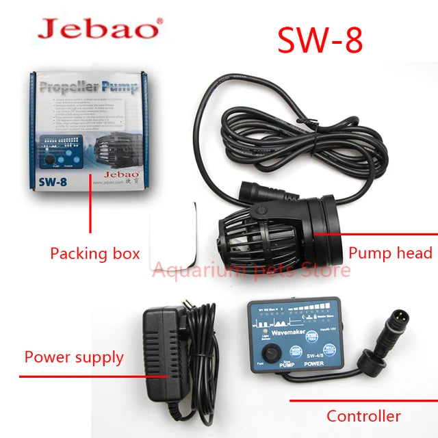 New Jebao Marine Aquarium Wireless Wave Maker MLW-5 SLW SW ALW Wave Pump with WiFi LCD Display Controller wave pump Coral