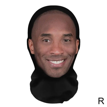 Máscara creativa de Kanye con impresión 3D, malla elástica, máscara facial completa, tocado para cosplay, artículos novedosos, accesorios de fiesta para cosplay para hombres y mujeres
