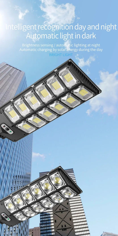 7700LM Solar Led Light Outdoor Most Powerful Outdor Solar Lamp 720 LED 3Mode Remote Control Waterproof Light Garden Street Lamp