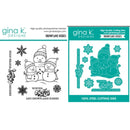 Snowy Skaters Stamps 2025 New Metal Cutting Dies For DIY Scrapbooking Crafts Maker Photo Album Template Handmade Decoration