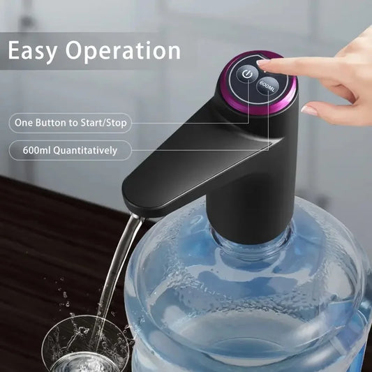 Dispensador de agua portátil de 5 galones con carga USB - Bomba eléctrica automática adecuada para uso en el hogar, la oficina y al aire libre