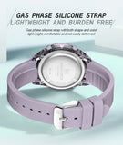 NAVIFORCE NF7108 Casual Wild Ladies Watch 50m Waterproof LCD Digital Display Electronic Silicone Strap Female Clock