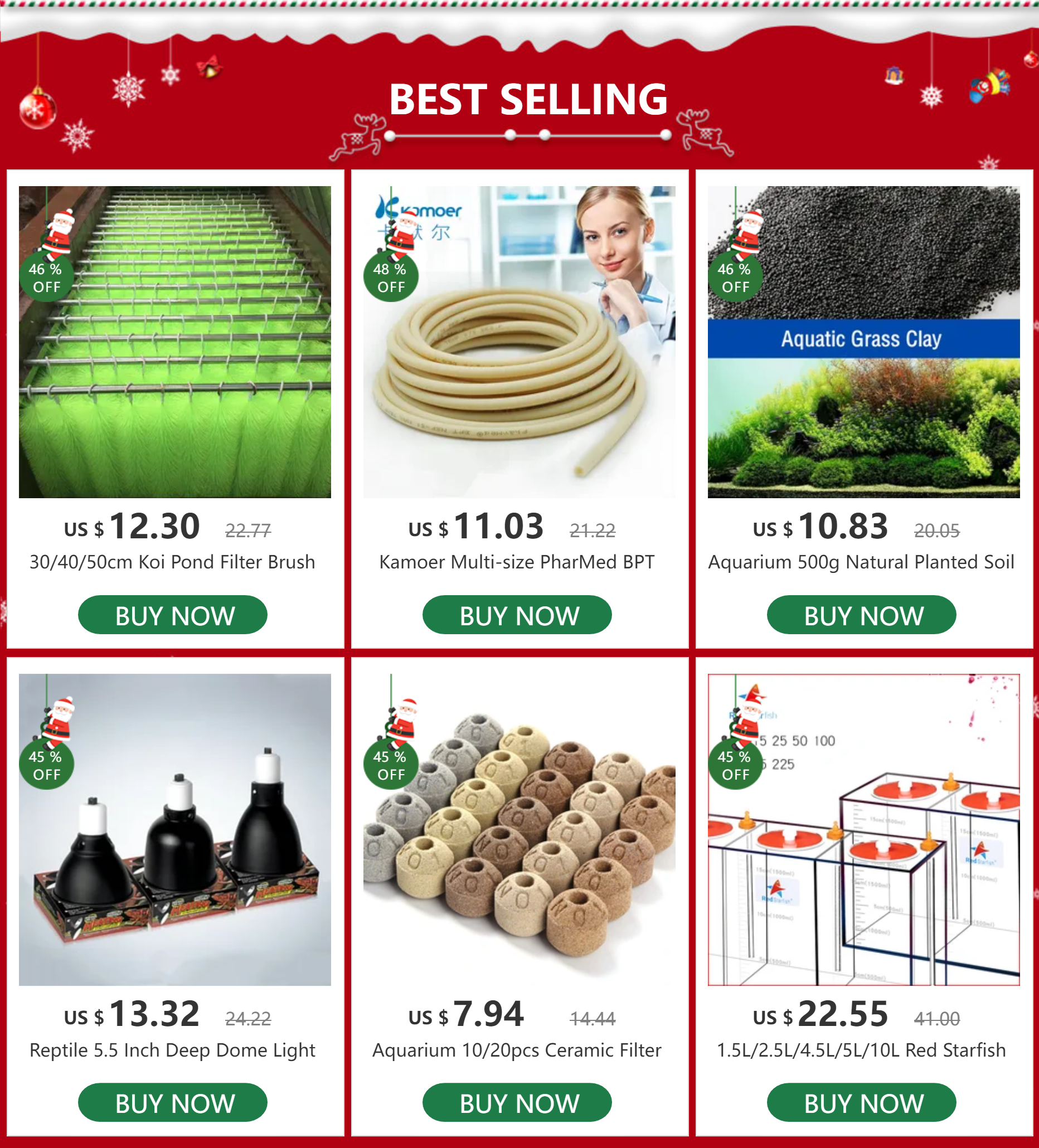 30/40/50cm Koi Pond Filter Brush 10pcs Fish Pond Filter High-density Brush Skimmer Aquarium Filtration System Cleaning Tools