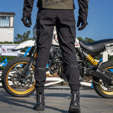 SFK New Black Motorcycle Pants Riding Men Equipment Summer Breathable Trousers With CE Protection Armor Wearing Gears Accessories