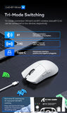 Attack Shark X11 Wireless Mouse Paw3311 22000DPI Buletooth Three Mode Rgb Charging Dock Lightweight Game E-Sports Mouse Laptop