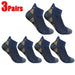 3 pares azul marino