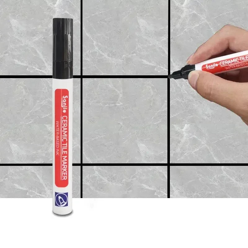 1/3 Pcs Waterproof White Marker Pen Wall Seam Repair Tiles Grout Markers Pens Floor Bathroom Decontamination Paint Brush Tools