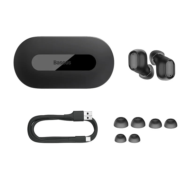 Auriculares inalámbricos Baseus Bowie EZ10 con Bluetooth 5.3, carga rápida, 0,06 pulgadas, baja latencia, miniauriculares deportivos de alta fidelidad.