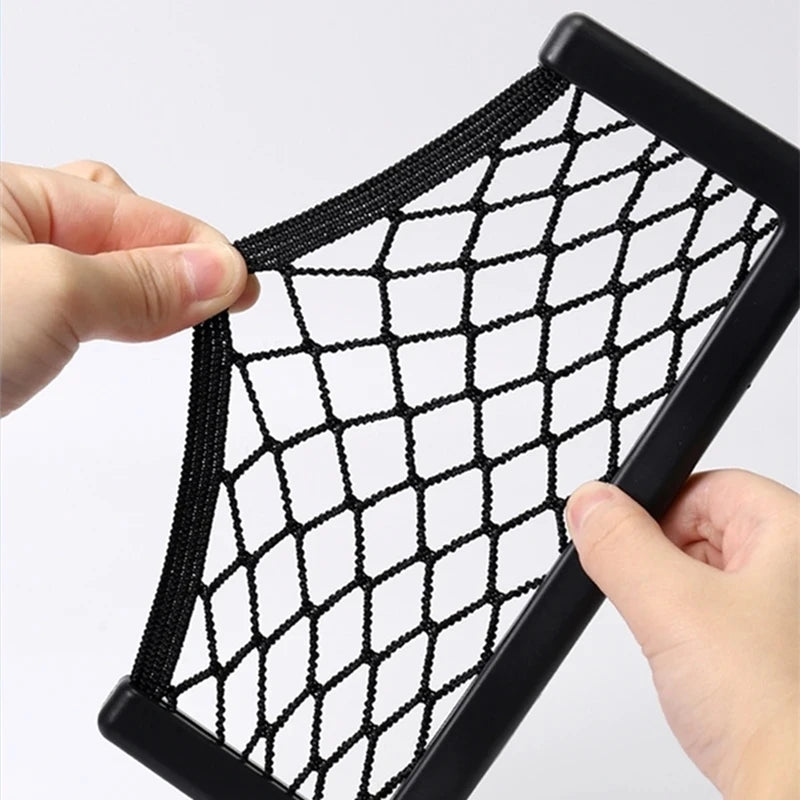 Auto Seat Side Interior Back Sundries Pocket Mesh Storage Bag Phone Net Pocket Holder Car Storage Bag Elastic Flexible Nets