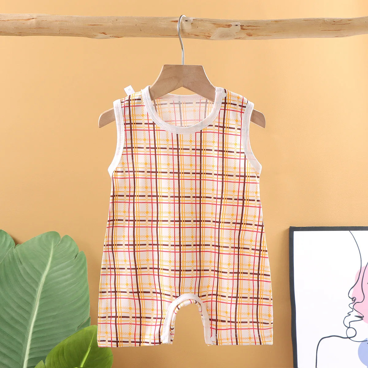 New 2025 Soft and Lightweight Cotton Baby Crawling Clothes for Boys Girls Aged 1-20 Months Children Romper Kids Homewear