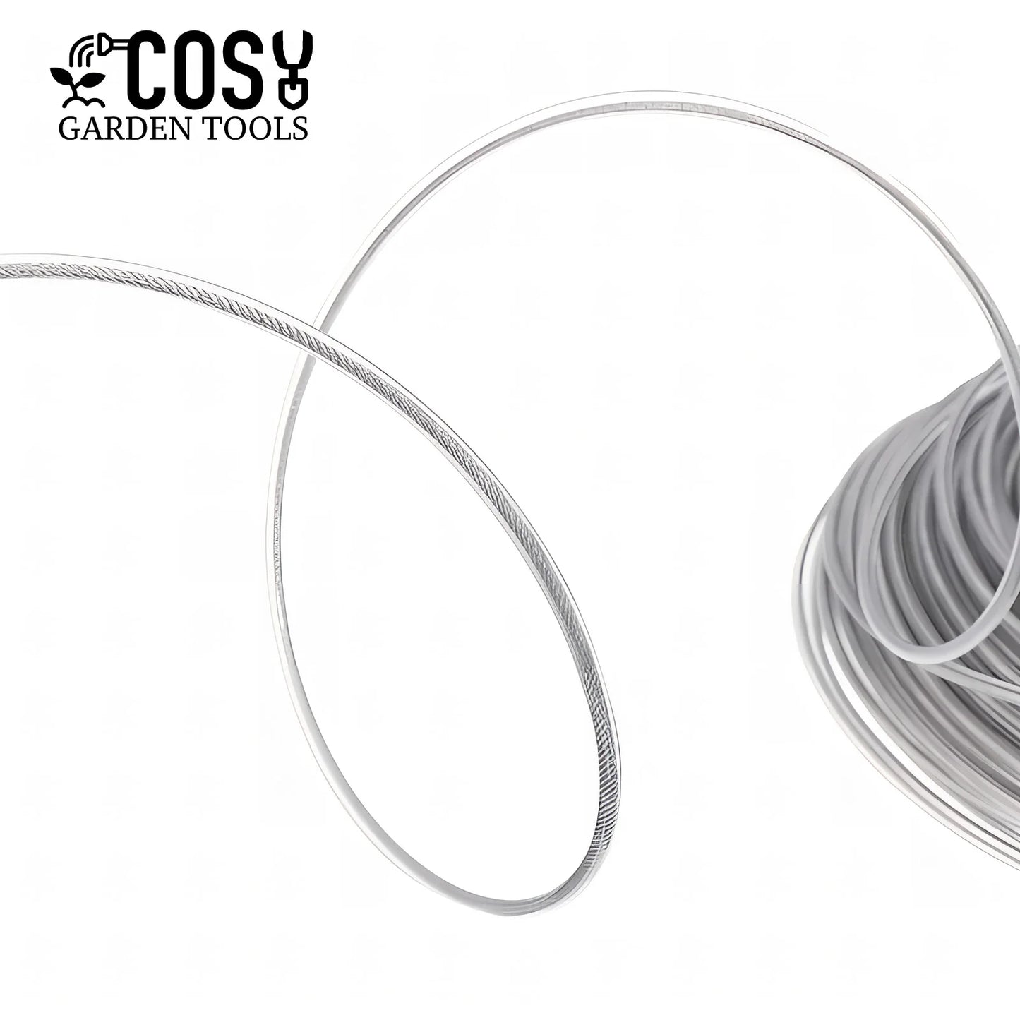 COSY 3mm Steel Wire Nylon Line Brushcutter Trimmer Rope Lawn Mower Cord Wear-resistant Sharp Replacement Garden Tool Accessory
