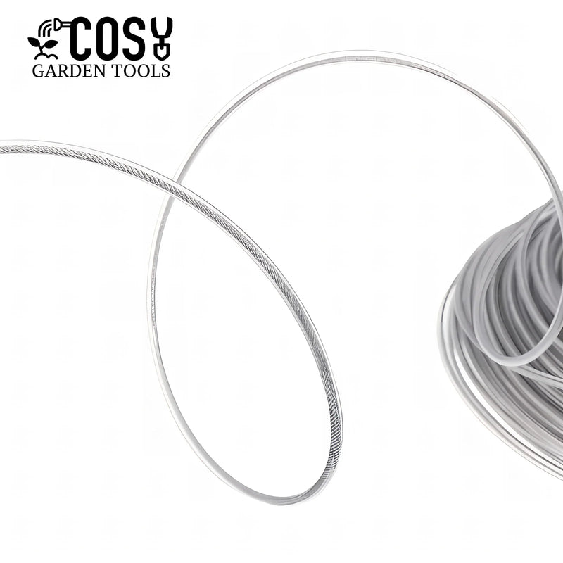 COSY 3mm Steel Wire Nylon Line Brushcutter Trimmer Rope Lawn Mower Cord Wear-resistant Sharp Replacement Garden Tool Accessory