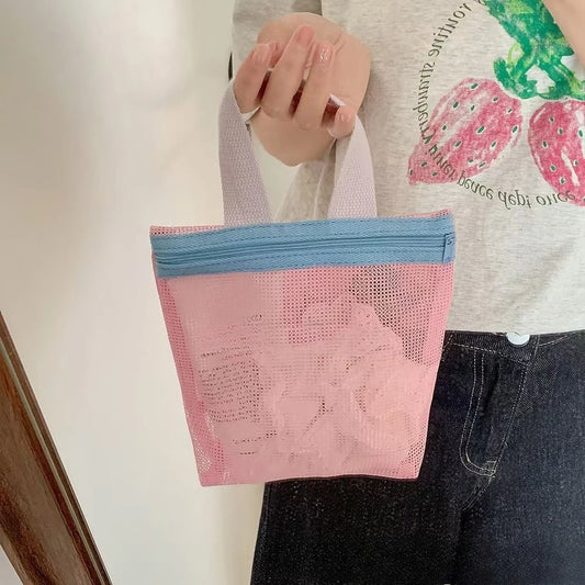 Soft Color Makeup Bag with Drain Holes Large Shower Organizer Travel Essentials
