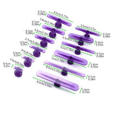 12Pcs Car Body Dent Repair Tool Dent Removal Pullers Glues Tabs,Auto Body Paintless Dent Removal Tool Dent Lifters Glues Tabs
