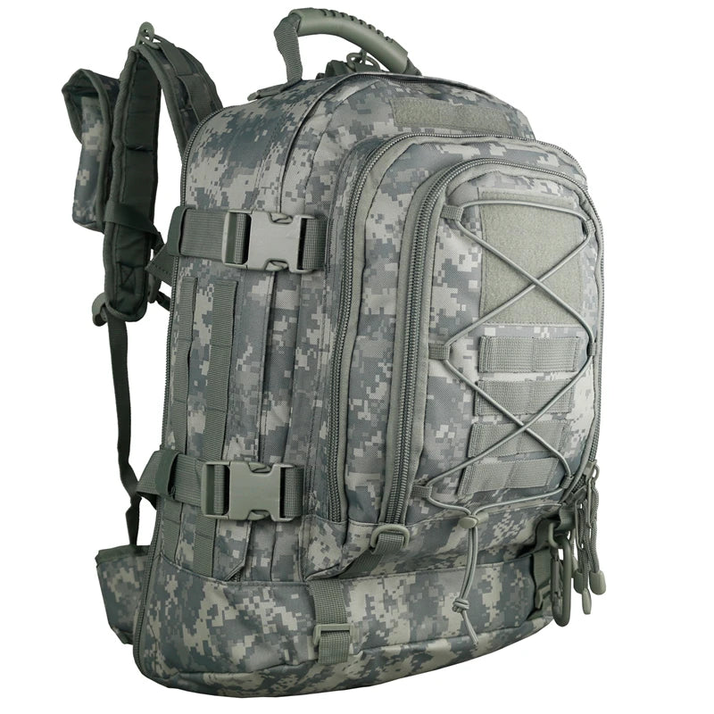65L Outdoor Tactical Backpack Men's Outdoor Hiking Bag Large Capacity Military Army Bags Travelling Camping Rucksack