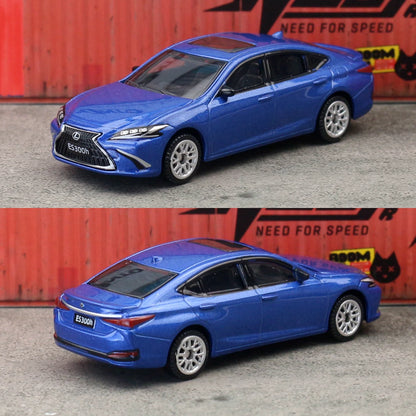 1/64 Leuxs ES300h Toy Car Model CCA MSZ 1:64 Diecast Vehicle Miniature Free Wheels Collection Suitable for Hot Wheels Gift Kid