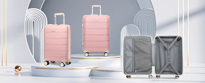 Joyway Travel Luggage Sets, Stylish Carry On Checked Suitcase Set,Sturdy Durable Scratch-resistant,TSA Lock,Spinner Wheels