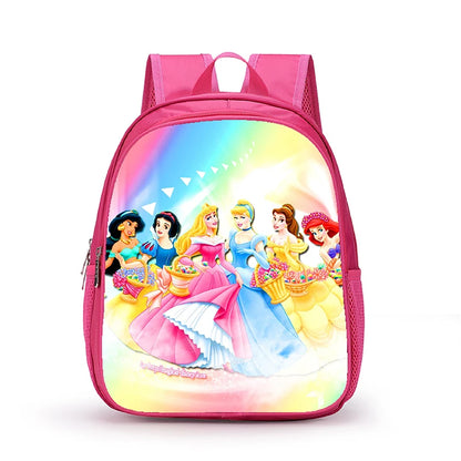12 Inch Disney Snow White Princess School Bags for Kindergarten Children kids School Backpack for Girls Boys Cartoon Backpacks