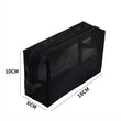 Aosbos 3-Pack Mesh Cosmetic Bag Set - Travel/On-The-Go Makeup Storage, Zipper Closure Small Pouch