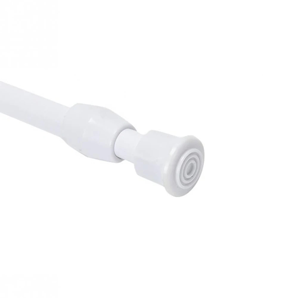 Barra de cortina ajustable de metal extensible para puerta, riel telescópico, para colgar cortinas, para el hogar, 60-100 cm, 1 unidad