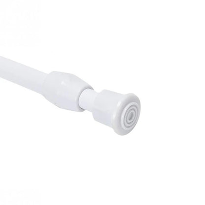 Barra de cortina ajustable de metal extensible para puerta, riel telescópico, para colgar cortinas, para el hogar, 60-100 cm, 1 unidad