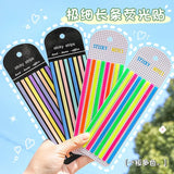 160 unidades de cintas adhesivas transparentes para resaltar, extraíbles, Morandi Neon, notas adhesivas transparentes, útiles escolares y de oficina.