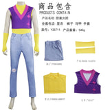 Saja Boys Mystery Cosplay Costume KPop Mystery Purple Wig Men Halloween Carnival Party Role Playing Suit Outfit For Kids