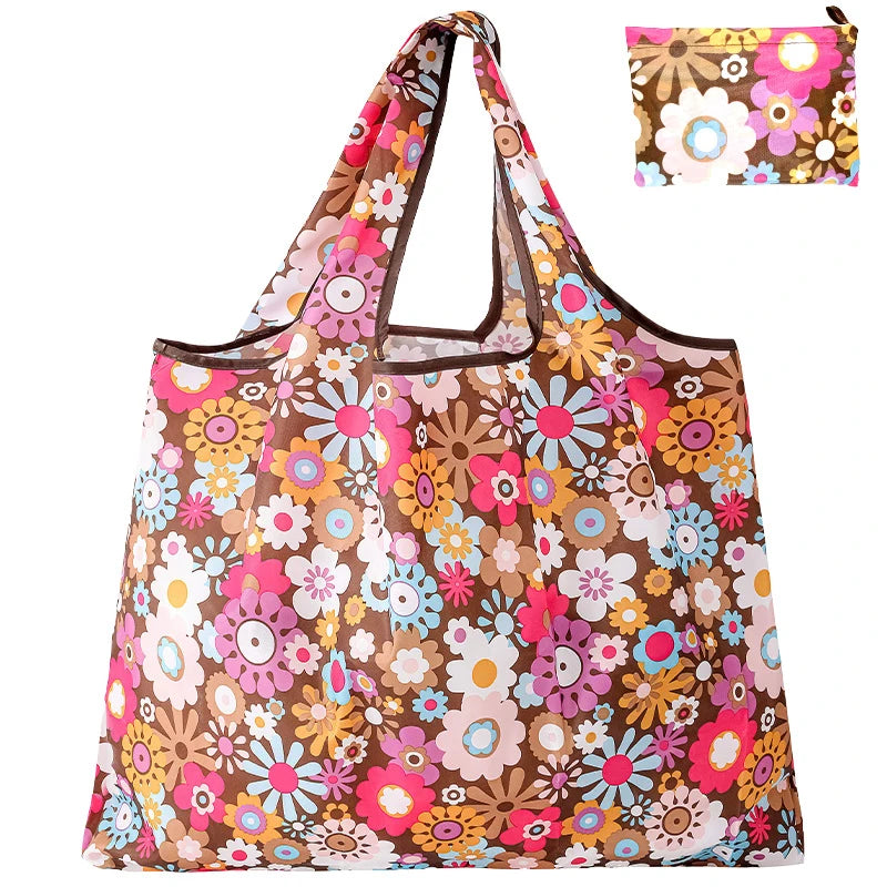 Folding Shopping Bag Large Capacity Environmental Protection Portable Handbag Supermarket Toy Storage Bags Travel Grocery Bag