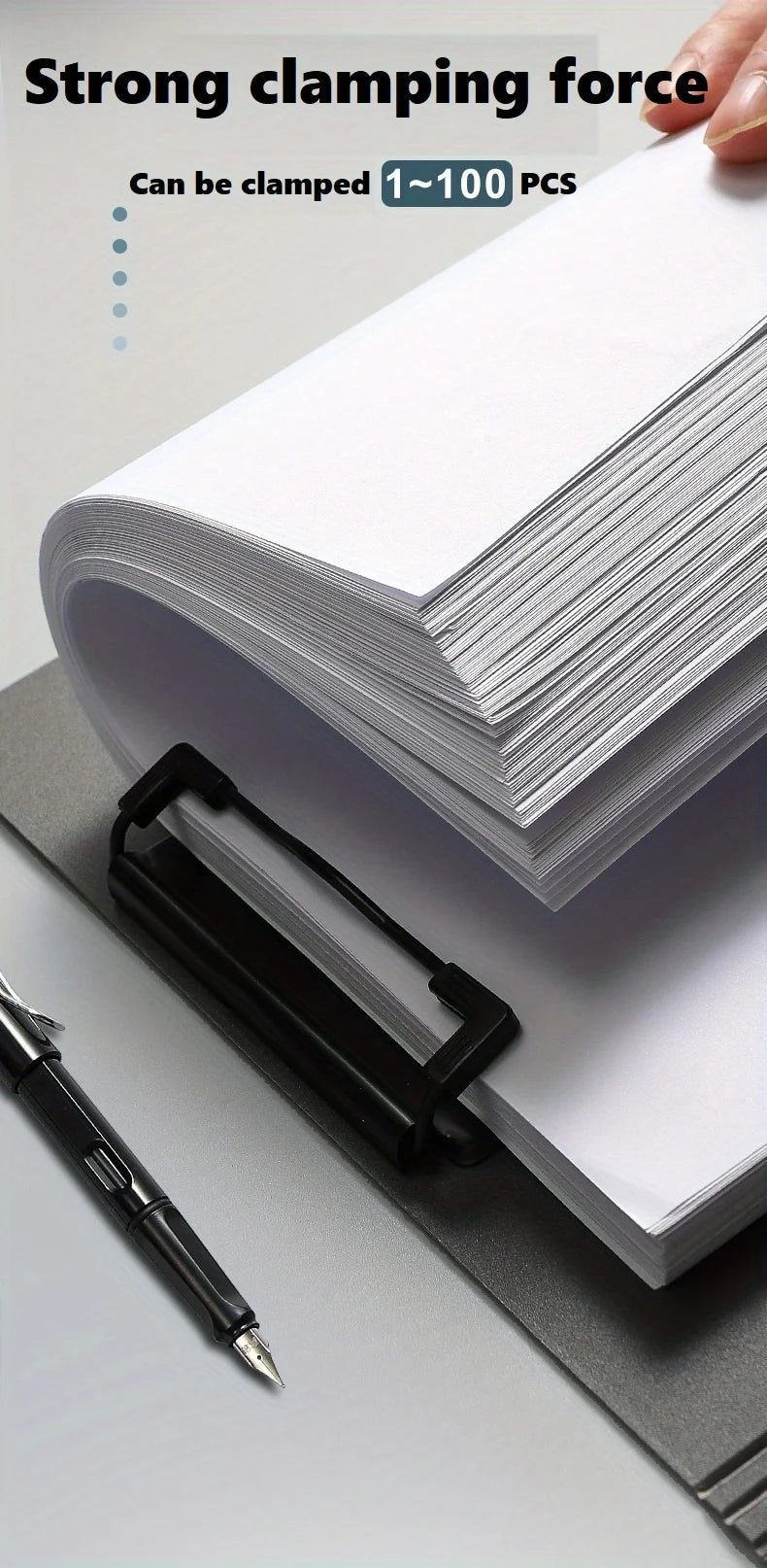 1pc A4 File Folders, Documents Organizer, Clipboard With Cover, Paper Folder For Business & School, Stationery & Office Supplies