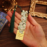 1 pc Vintage Painting Metal Bookmark Hollow Bookmark With Long Tassel For Book Club Readers Friends Teachers Students