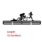 Rack de exibição de medalha de corrida de maratona, cabide de suporte, organizador para parede, esportes de corrida