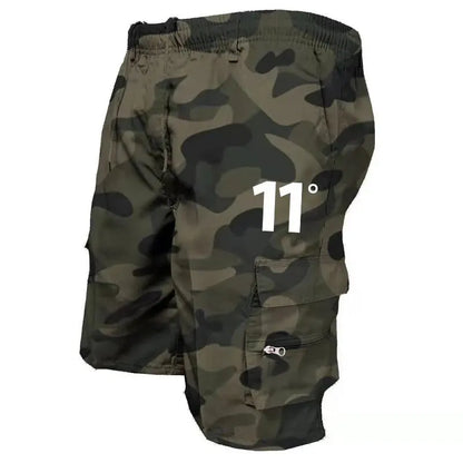 Pantalones cortos cargo para exteriores, monos para hombre, pantalones cortos de ciclismo con cintura elástica, multibolsillos, holgados, para trabajo, para playa, deportivos, estampados