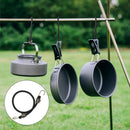 5/10PCS Luggage Strap Elastic Strap Fixed Elastic Cord Socket Fixed Small Hook 4mm Latex Mini Rope Camping Accessories