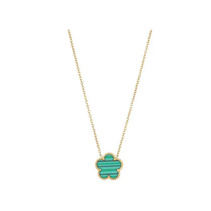 Pulseira trevo de aço inoxidável para mulheres, ouro 14k, prateado, flor de cinco folhas, delicadas, pulseiras Lucky Link, joias para meninas