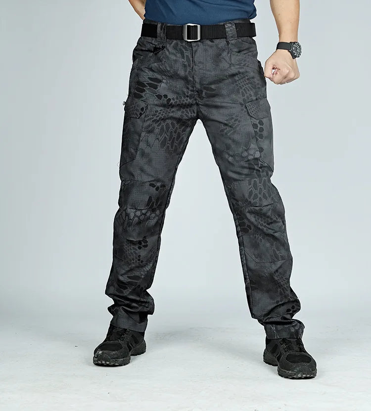 Tactical Cargo Pants Men Combat Outdoor Hiking Work Joggers Lightweight Trousers Male Elasticity Multiple Pockets Resistant Pant