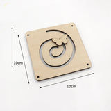 Busy Board Accessories Montessori Wooden Toy Key Lock Switch Slides Paillette Educational Toy Early Education Training Toy Gifts