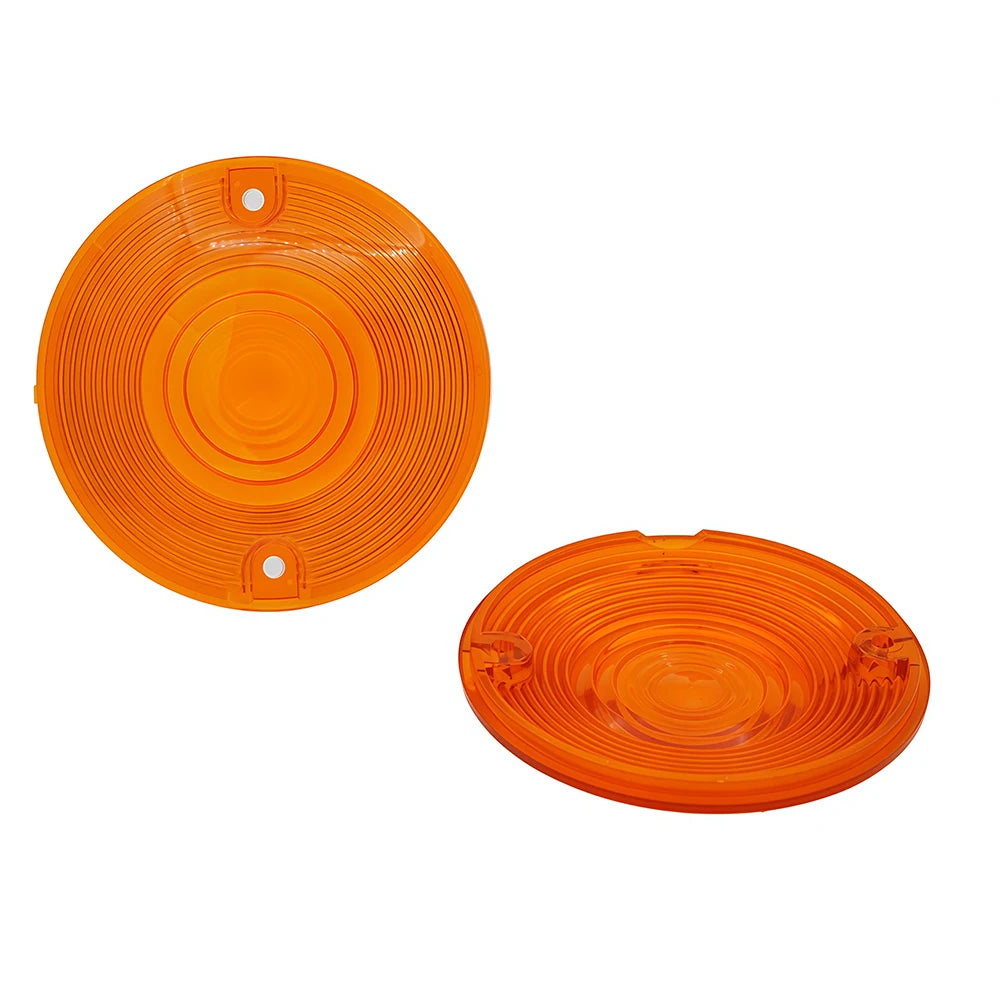 For Harley Touring Electra Glide Road King Ultra Glide Softail 1986 - 2014 Motorcycle Front Turn Signal Light Lens Cover Parts